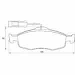 KBC Brake Pads (front) for Ford Mondeo,Ford Mondeo