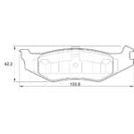KBC Brake Pads (front) for Chrysler Neon