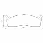 KBC Brake Pads (Front) for Chrysler Neon, Voyager, Grand Voyager