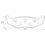 KBC Brake Pads (front) for Chrysler Voyager,Chrysler Grand Voyage