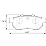 KBC Brake Pads (Rear) for Honda