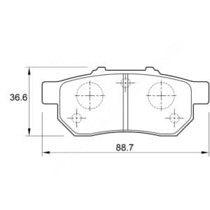 KBC Brake Pads (Rear) for Honda