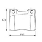 KBC Brake Pads (Rear) for Peugeot