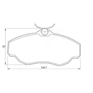 KBC Brake Pads (Front) for Landrover Discovery, Range Rover