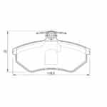KBC Brake Pads (front) for Volkswagen Passat
