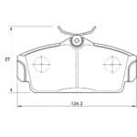 KBC Brake Pads (Front) for Nissan Primera