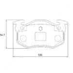 KBC Brake Pads (Rear) for Citroen, Peugeot, Renault