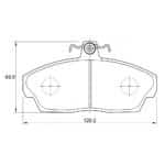 KBC Brake Pads (Front) for Landrover, Mahindra, Tata