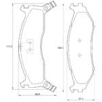 KBC Brake Pads (front) for Chrysler Voyager/ Grand Voyager