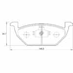 KBC Brake Pads (Rear) for Honda