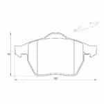 KBC Brake Pads (front) for Volkswagen Golf,Volkswagen Jetta