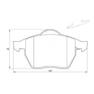 KBC Brake Pads (front) for Volkswagen Golf,Volkswagen Jetta