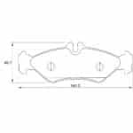 KBC Brake Pads (front) for Mercedes Benz