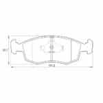 KBC Brake Pads (Front) for Fiat