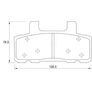 KBC Brake Pads (front) for Chevrolet AC Delco