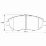 KBC Brake Pads (front) for Lexus