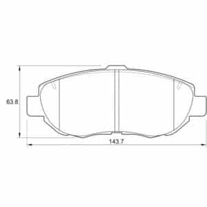 KBC Brake Pads (front) for Lexus