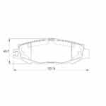 KBC Brake Pads (front) for Lexus