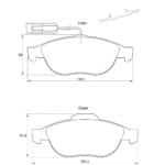 KBC Brake Pads (Front) for Alfa, Fiat