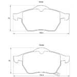 KBC Brake Pads (Front) for Opel Astra G, SAAB