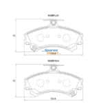Stone Brake Pad Set Front SP34760