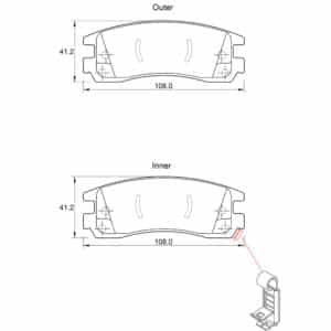 KBC Brake Pads (front) for Cadillac Seville