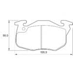 KBC Brake Pads (front) for Peugeot