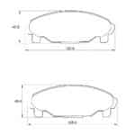 KBC Brake Pads (front) for Daihatsu