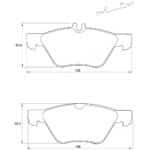 KBC Brake Pads (Front) for Mercedes Benz, Chrysler
