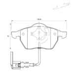 KBC Brake Pads (front) for Audi,Volkswagen