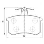 KBC Brake Pads (front) for Audi