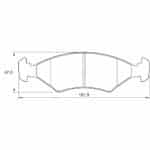 KBC Brake Pads (Front) for Opel