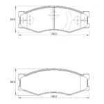 KBC Brake Pads (front) for Ranger