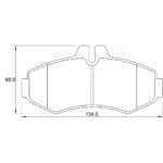 KBC Brake Pads (front) for Mercedes Benz