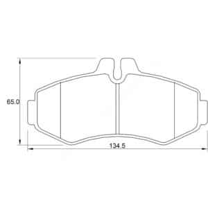 KBC Brake Pads (front) for Mercedes Benz