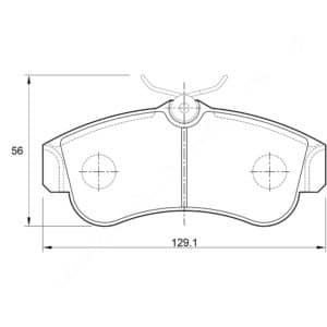 KBC Brake Pads (front) for Nissan Primers