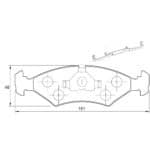 KBC Brake Pads (Front) for Ford, Toyota, Volvo