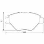 KBC Brake Pads (front) for Daewoo Tacuma