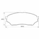 KBC Brake Pads (Front) for Mitsubishi Pajero