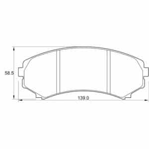 KBC Brake Pads (Front) for Mitsubishi Pajero