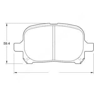 KBC Brake Pads (front) for Toyota Camry