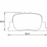 KBC Brake Pads (front) for Toyota Camry