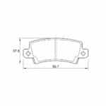 KBC Brake Pads (Rear) for Toyota Corolla, RunX, Opel, Mazda