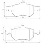 KBC Brake Pads (front) for Chrysler Voyager