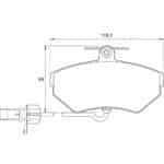 KBC Brake Pads (front) for Audi,Volkswagen