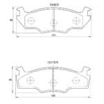 KBC Brake Pads (front) for Volkswagen