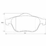 KBC Brake Pads (front) for Renault Laguna