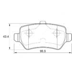 KBC Brake Pads (Rear) for Opel, Renault