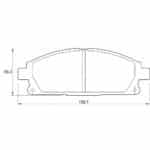 KBC Brake Pads (Front) for Nissan X-Trail, Fiat