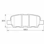 KBC Brake Pads (Rear) for Infiniti, Nissan, Renault, Suzuki